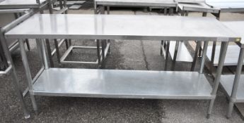 Stainless Steel Table L 1800mm x W 600mm x H 900mm