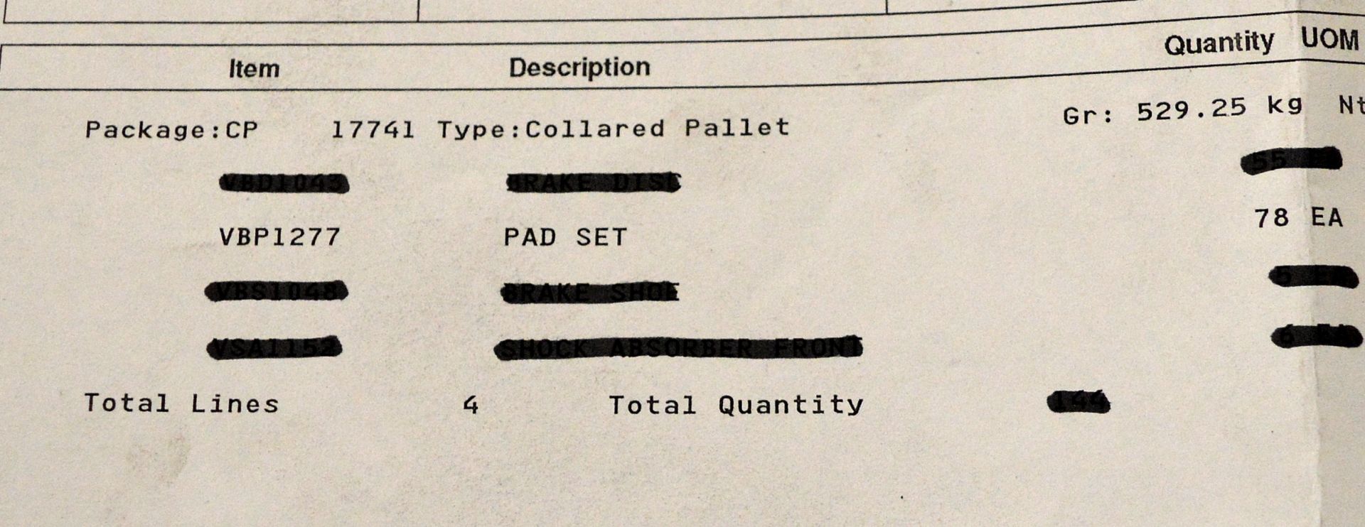 Vehicle parts - brake pad sets VBP1277 - see picture for itinerary for model numbers and q - Image 4 of 4