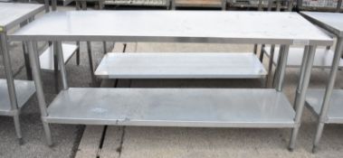 Stainless Steel Table L 1800mm x W 600mm x H 900mm