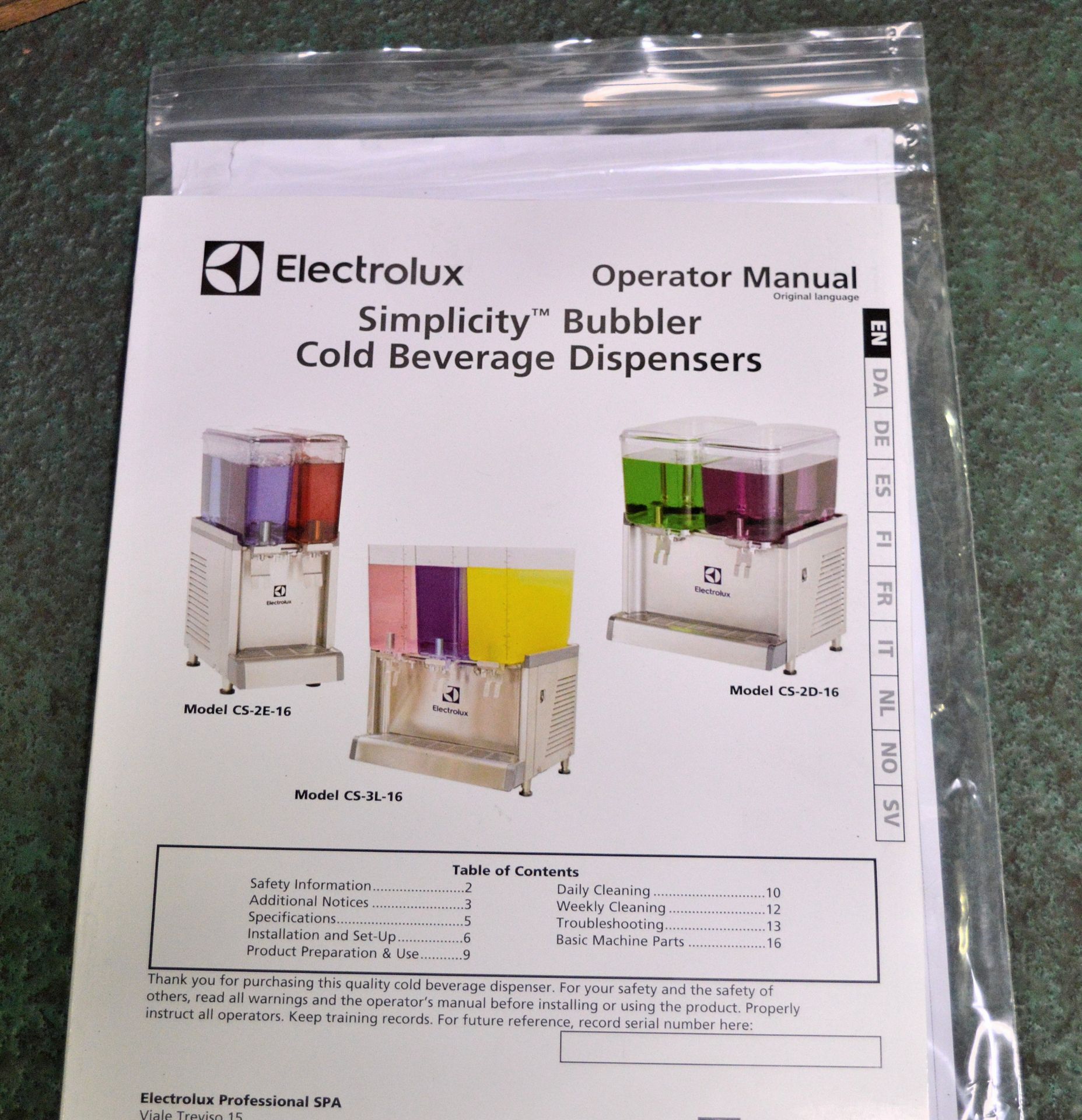 Electrolux ECS4E22SUK Cold Beverage Dispenser - 4x 9L capacity bowls - 230v - BRAND NEW - Image 3 of 6