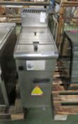 Parry Stainless steel Floorstanding Gas Fryer L 700mm x W 300mm x H 1100mm