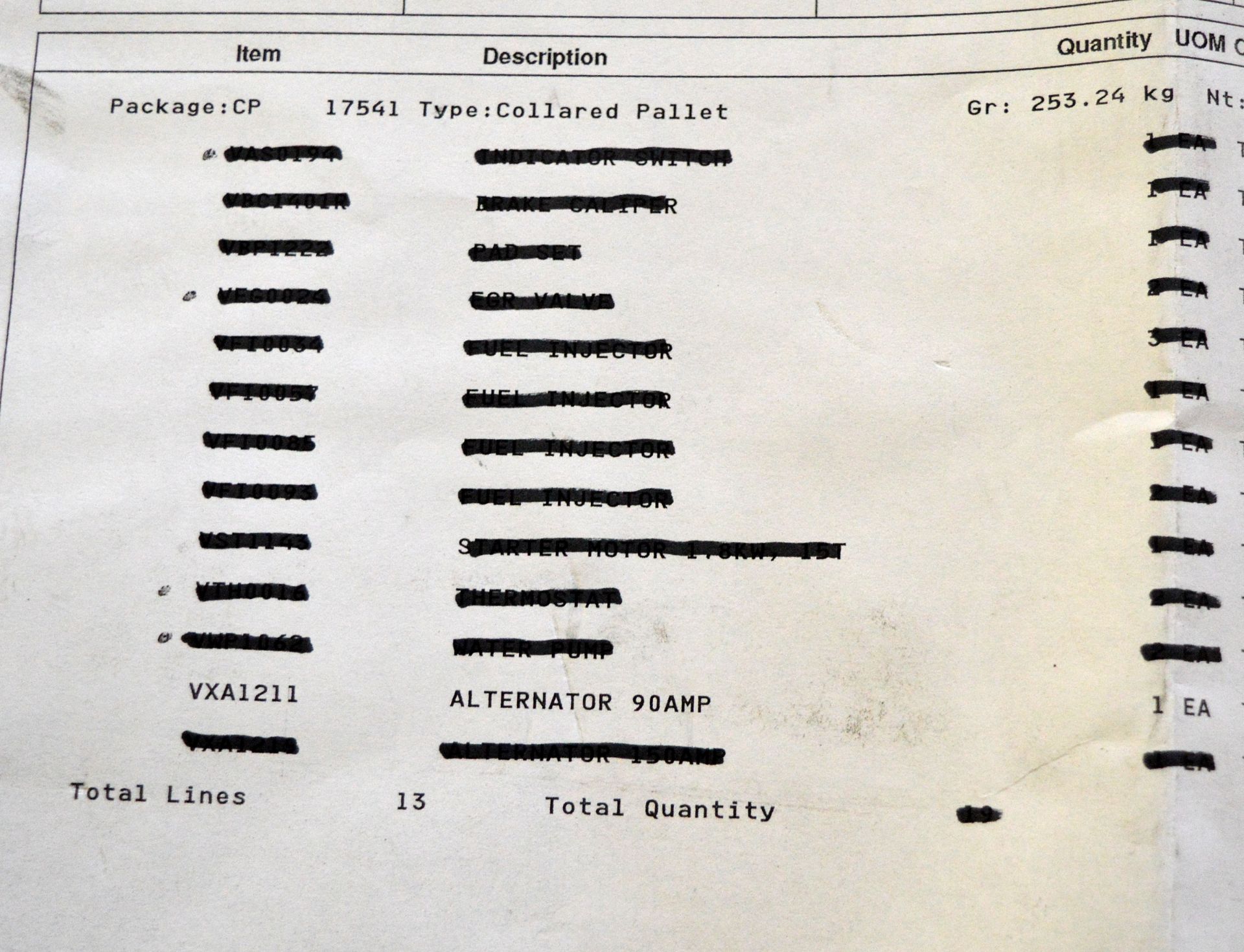 Multipart VXA1211 alternator - Image 3 of 3