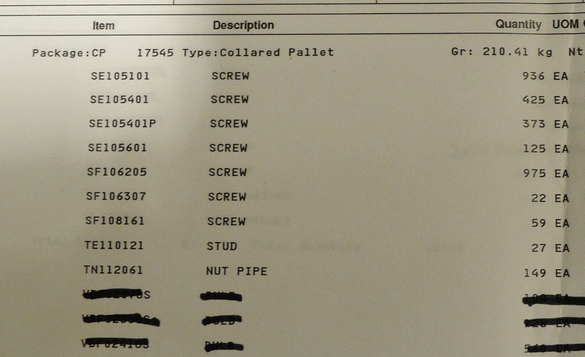 Vehicle parts - screws, bolts, nuts, wheel nut indicators, locknuts, clevis pins, washers, - Image 5 of 9