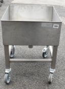 Mobile Stainless Steel Sink L 550mm x W 550mm x H 700mm