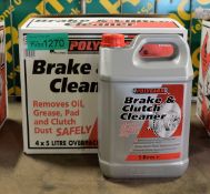 Polygard Brake & Clutch cleaner - 5LTR bottles x4