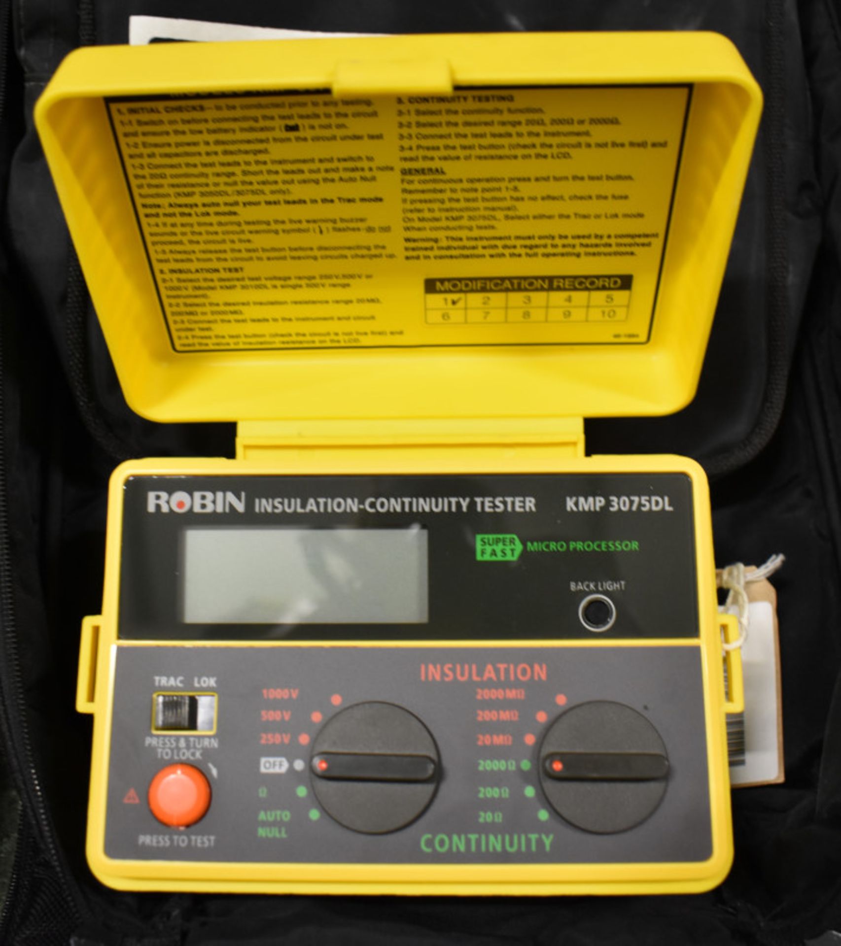 2x Robin Kmp 3075 DCL Continuity And Insulation GP testers - Image 2 of 2