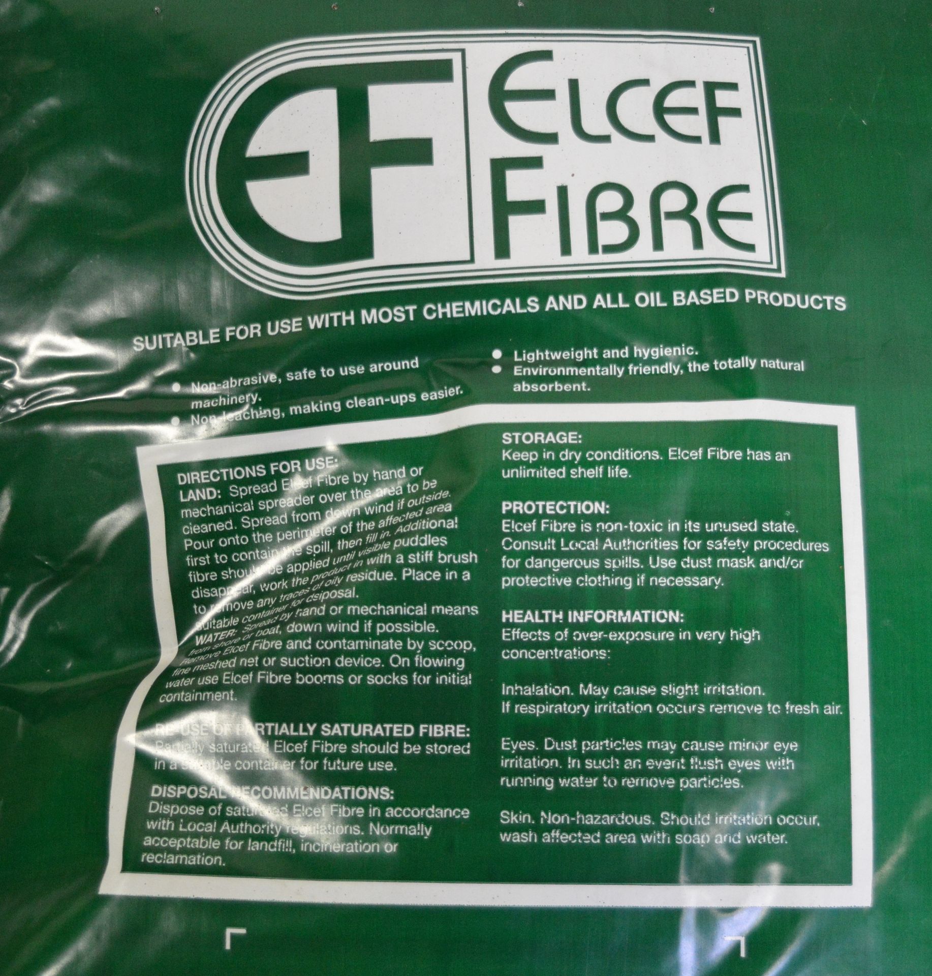 Elcef Fibre universal absorbant - 20LTR bags - 10 bags - Image 3 of 3