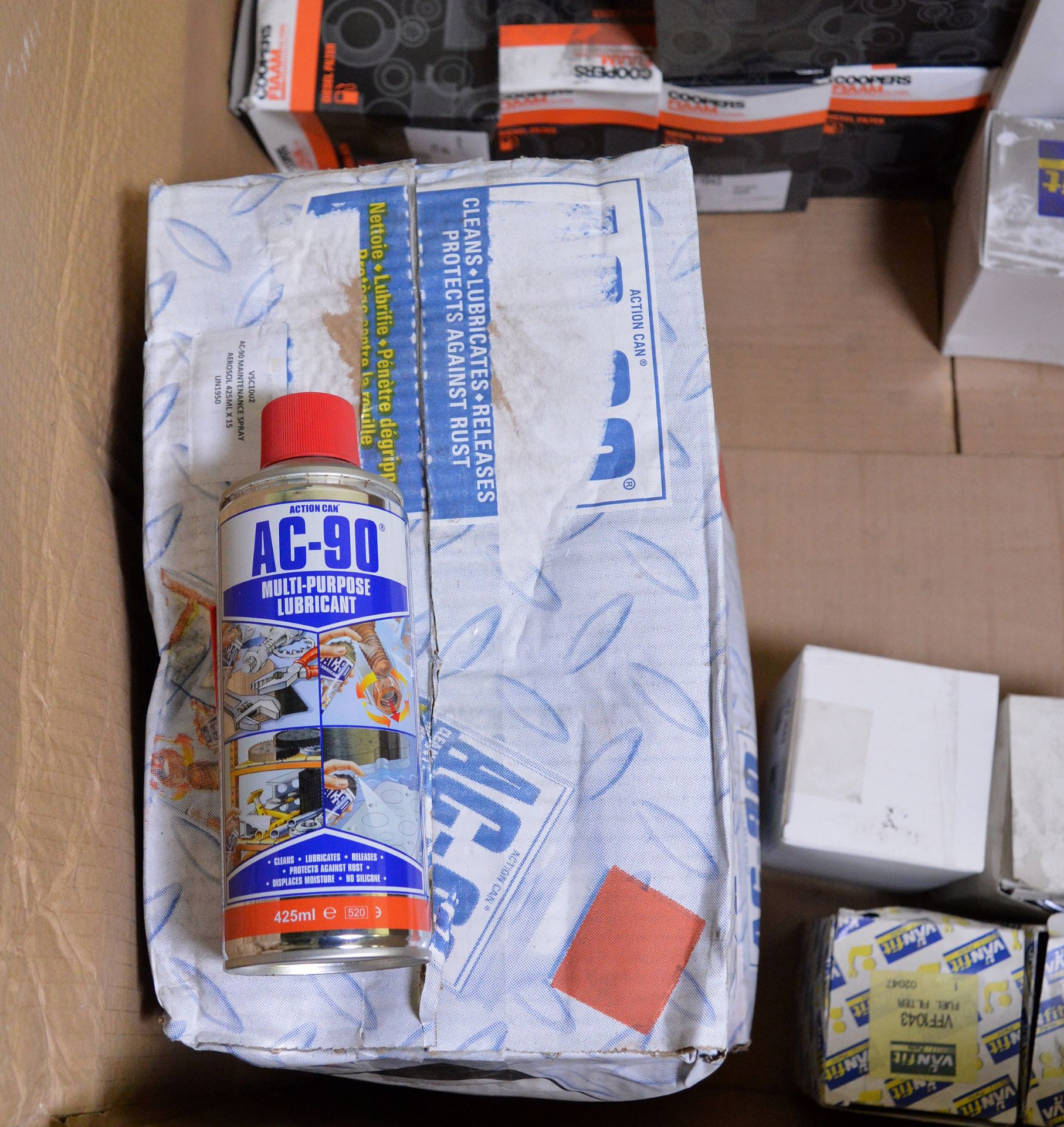 Vehicle parts - AC-90 multipurpose lubricant, fuel filters - see picture for itinerary for - Image 4 of 6