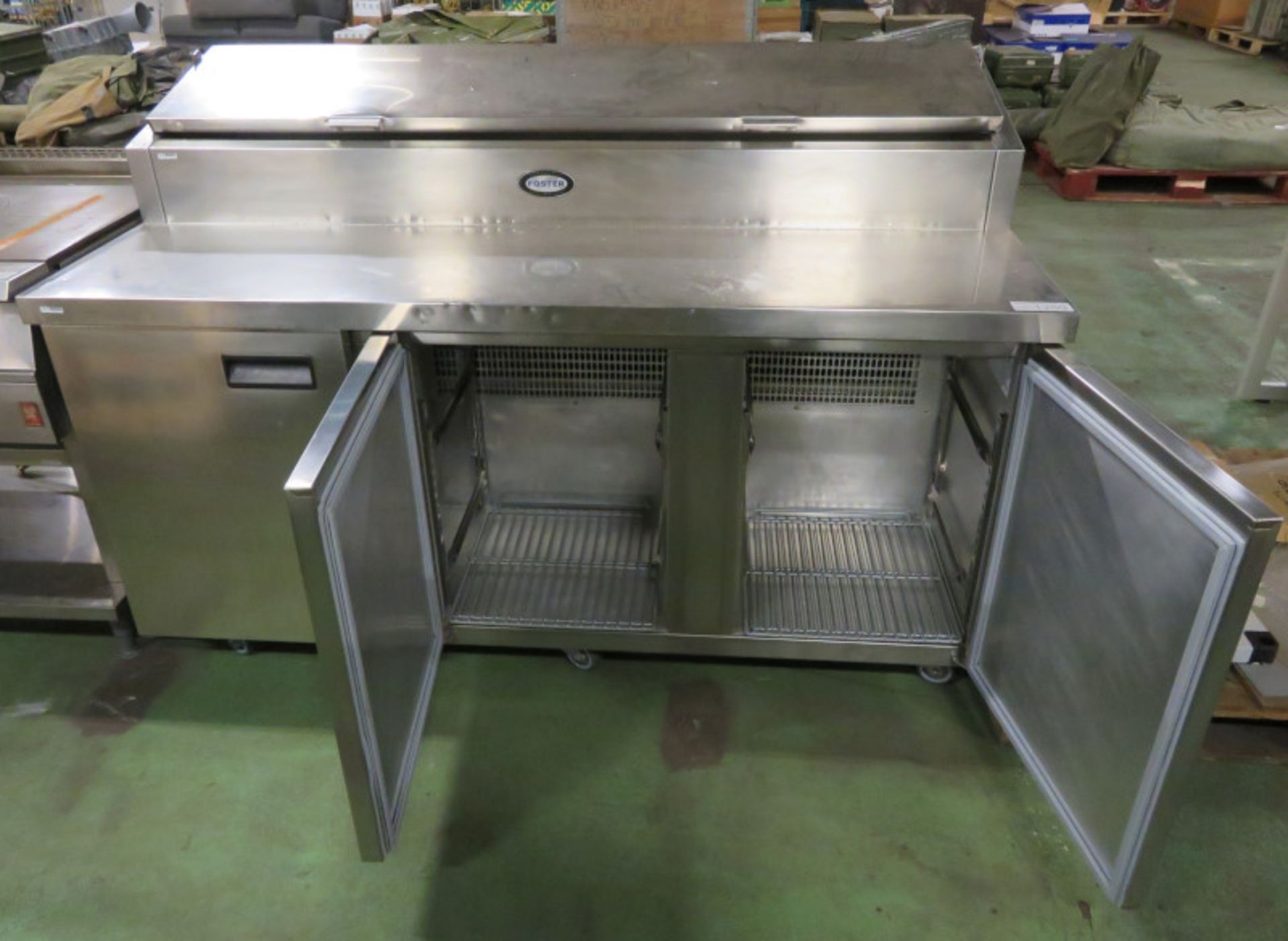 Foster PMC3HRT Salad Prep Station stainless steel - L 1730mm x W 850mm x H 1160mm - DAMAGE - Image 3 of 5