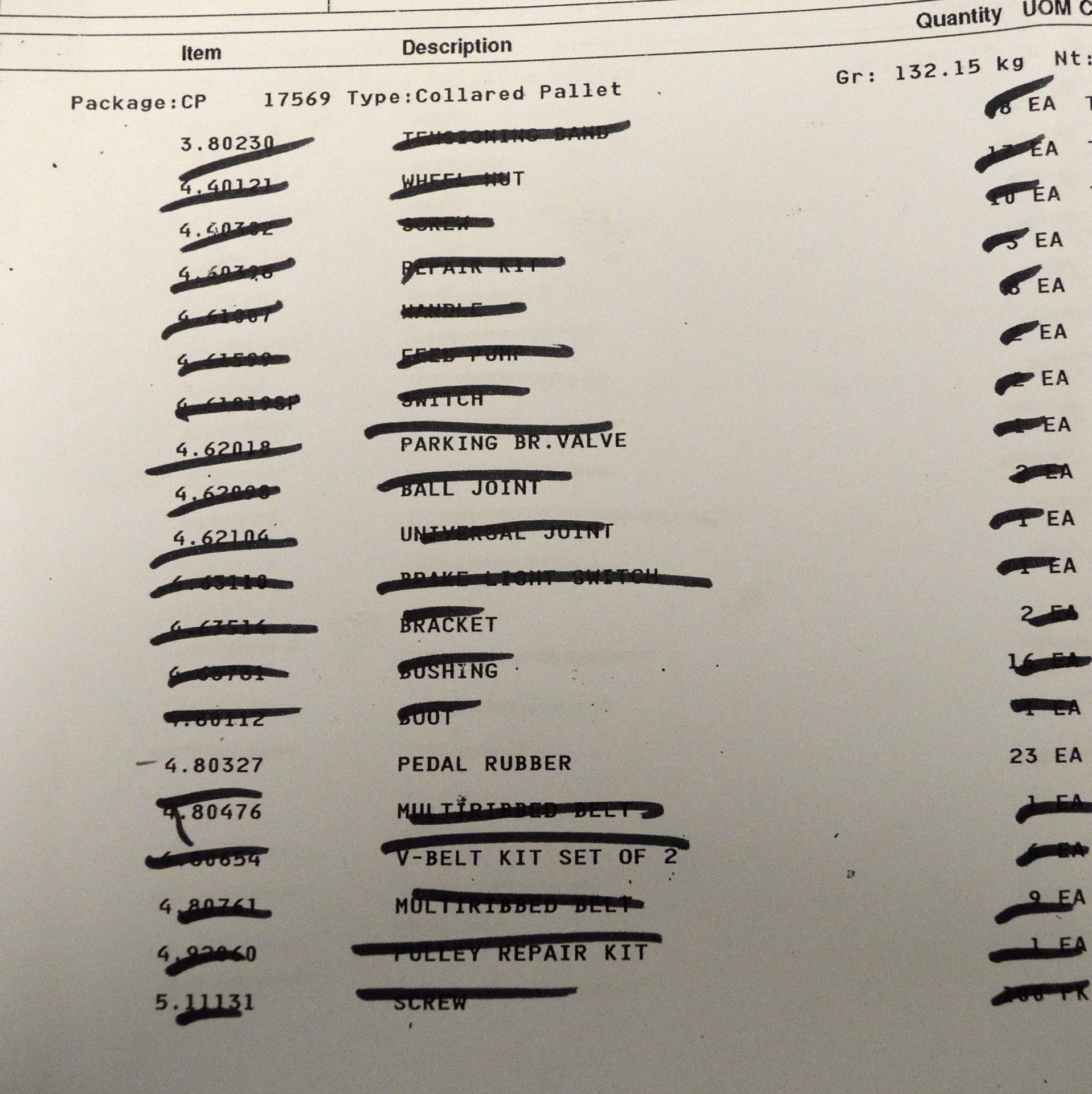 Vehicle parts - bulbs, O-rings, grease nipples, tensioners, stud bolts, rubber pedals, plu - Image 8 of 14