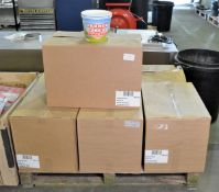 Bunzl catering supplies 85oz paper buckets - Farmer Joe Chicken - decals - 200 per box - 6