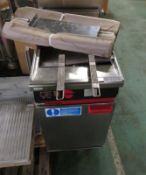 Bartlett Yeoman Twin Deep Fat Fryer L 455mm x W 760mm x H 1100mm