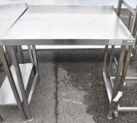 Stainless table - W 900mm x D 750mm x H 890mm