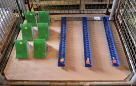 3x Starting lane running block assemblies