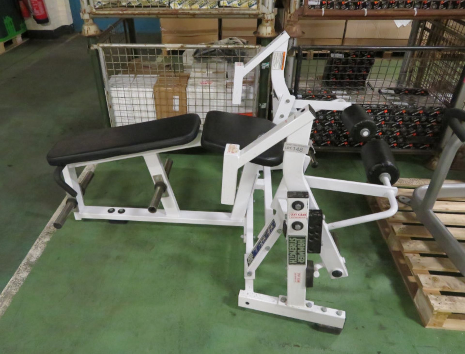 Hammer Strength Iso-Lateral leg curl gym station