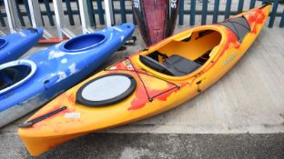 Dagger Axis 10.5 kayak - no paddles - yellow / red