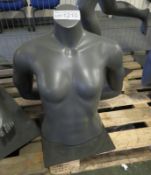 Female Grey Top Body Section Display Mannequin