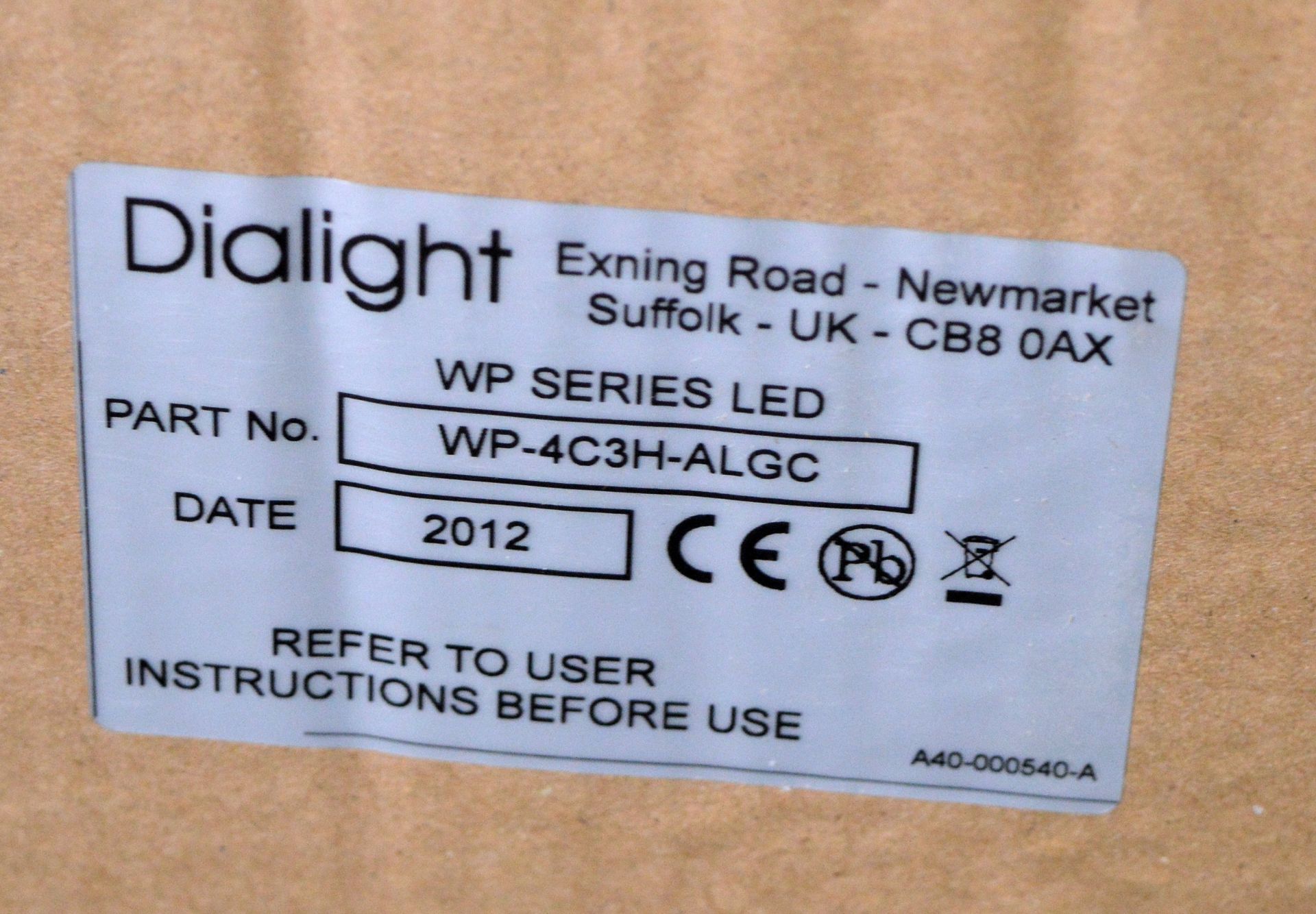 2x Dialight LED Light - Part No WP-2C3H-ALGC with brackets - Image 2 of 2