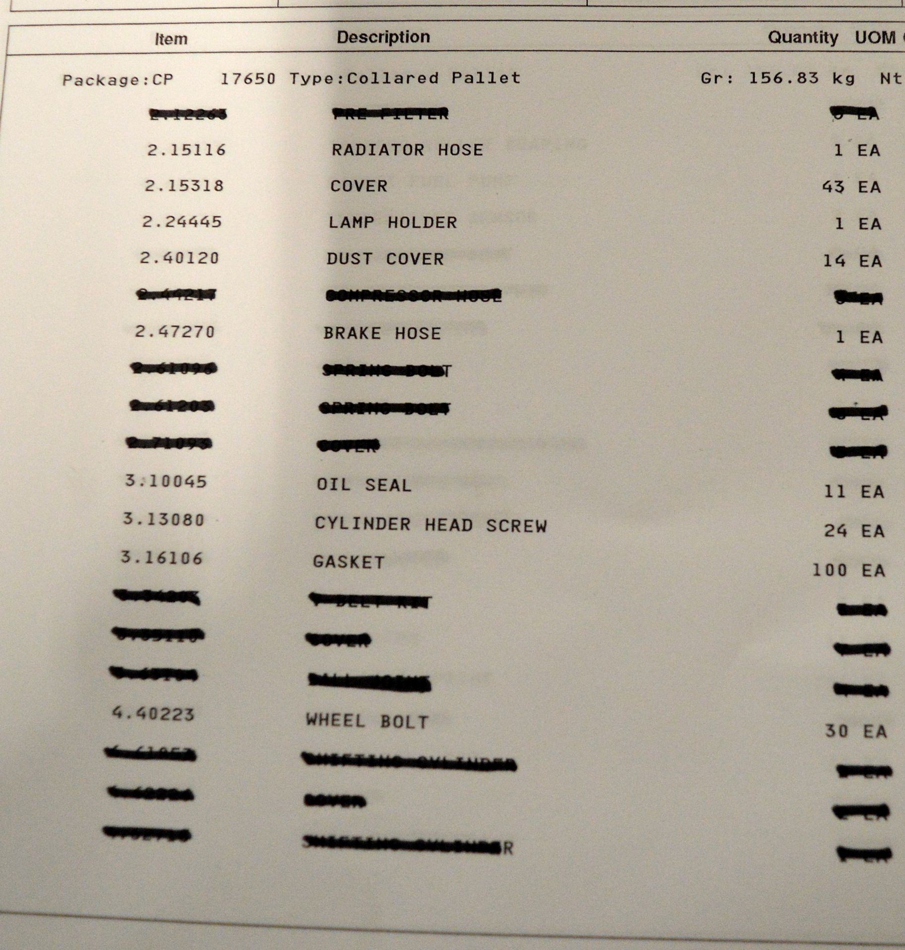 Vehicle parts - magnetic plugs, oil seals, oil filters, wiper nozzles, gaskets, O-rings, v - Image 6 of 11