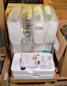 Electrolux ECS4E22SUK Cold Beverage Dispenser - 4x 9L capacity bowls - 230v - BRAND NEW