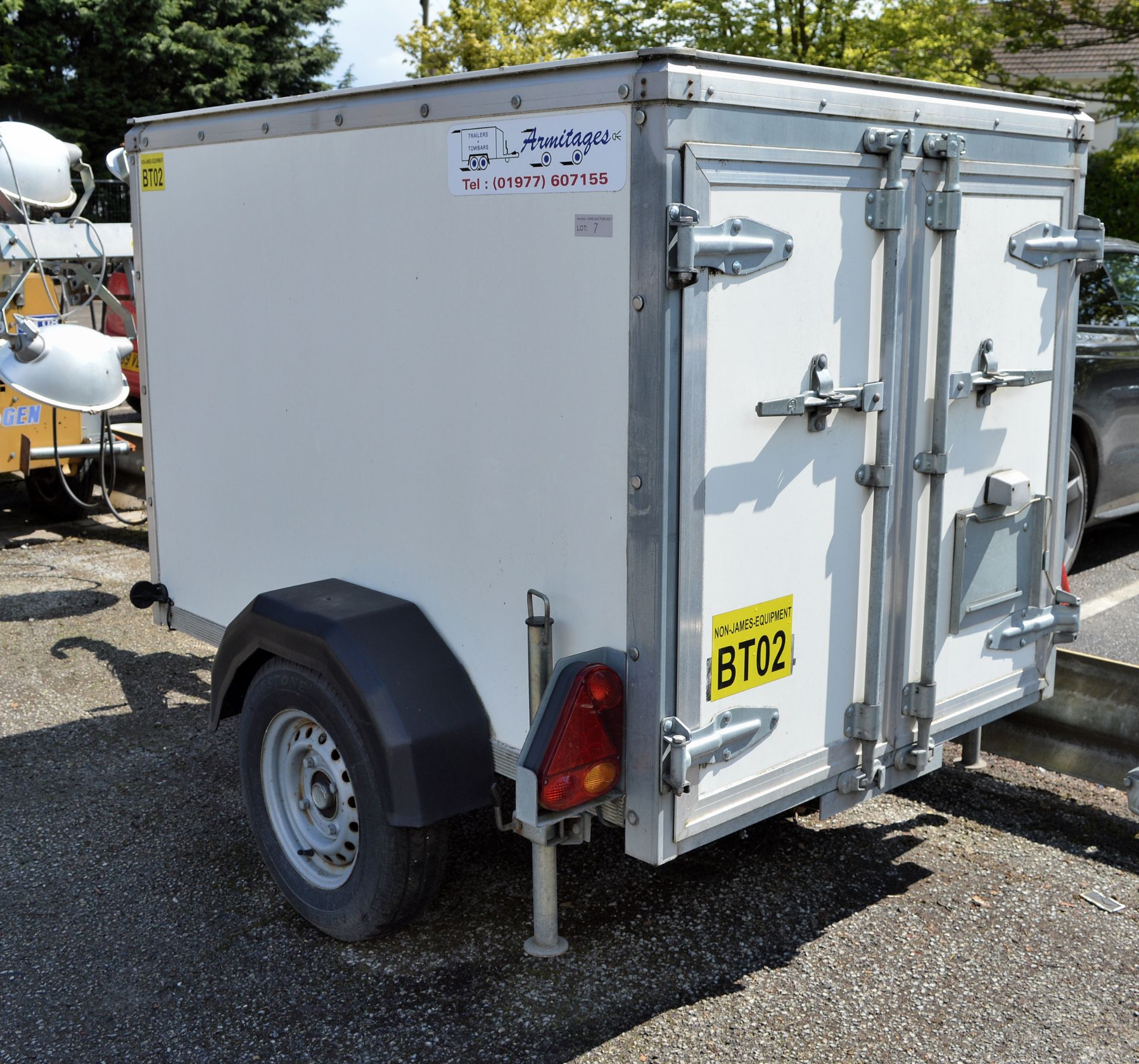 Armitages Box Trailer L 3000mm x W 1700mm x H 1660mm - double door - box section - L 1800m - Image 3 of 10