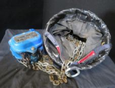 1 Tonne Chain Hoist 6m chain with bag