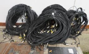 Various Assorted Install DMX Cable Looms with 3 pin Neutrik Connectors