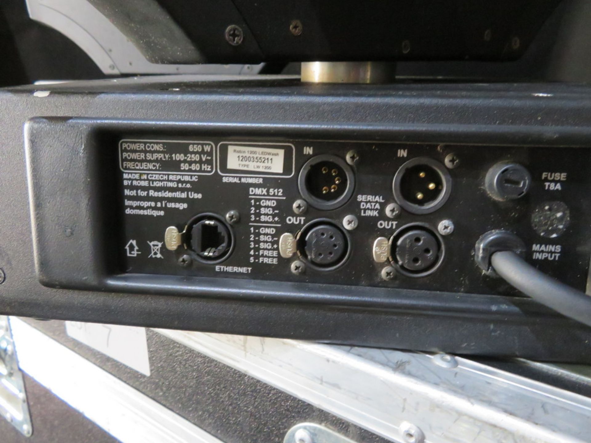 2x Robe Robin 1200 LED wash in 2 way flightcase - Image 6 of 9