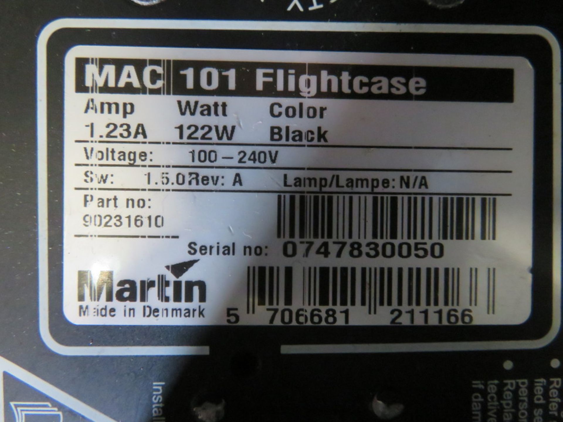 7x Martin MAC 101 in 8 way flightcase - Image 5 of 9