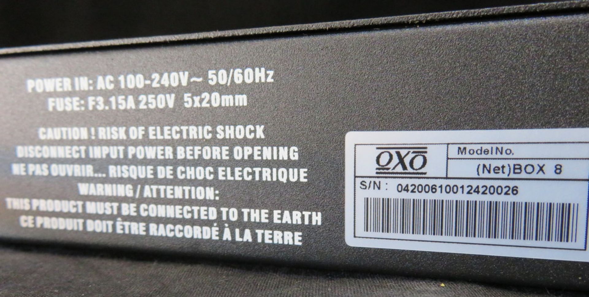 Oxo Net box 8 artnet node, 3 pin w/ schucko mains plug - Image 6 of 6