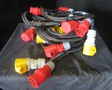 4x 5m Motor cable looms, very good condition 1.5mm2 HO7 cable