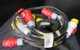 4x 2.5m Motor cable looms, very good condition 1.5mm2 HO7 cable