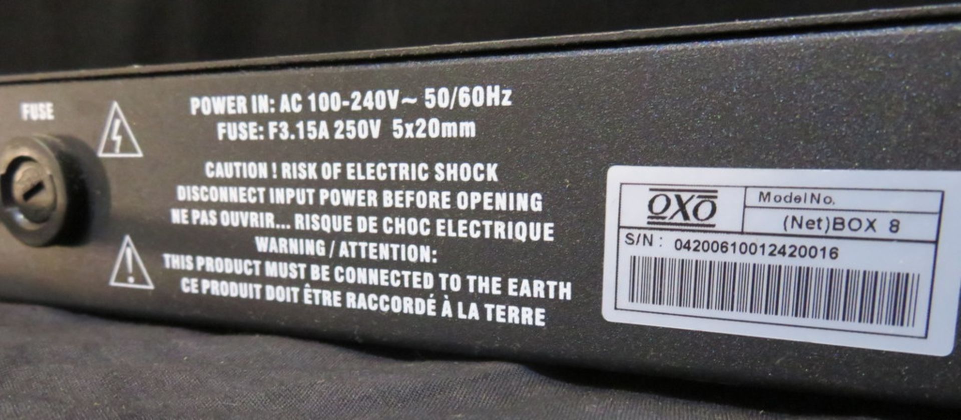 Oxo Net box 8 artnet node, 3 pin w/ schucko mains plug - Image 6 of 6