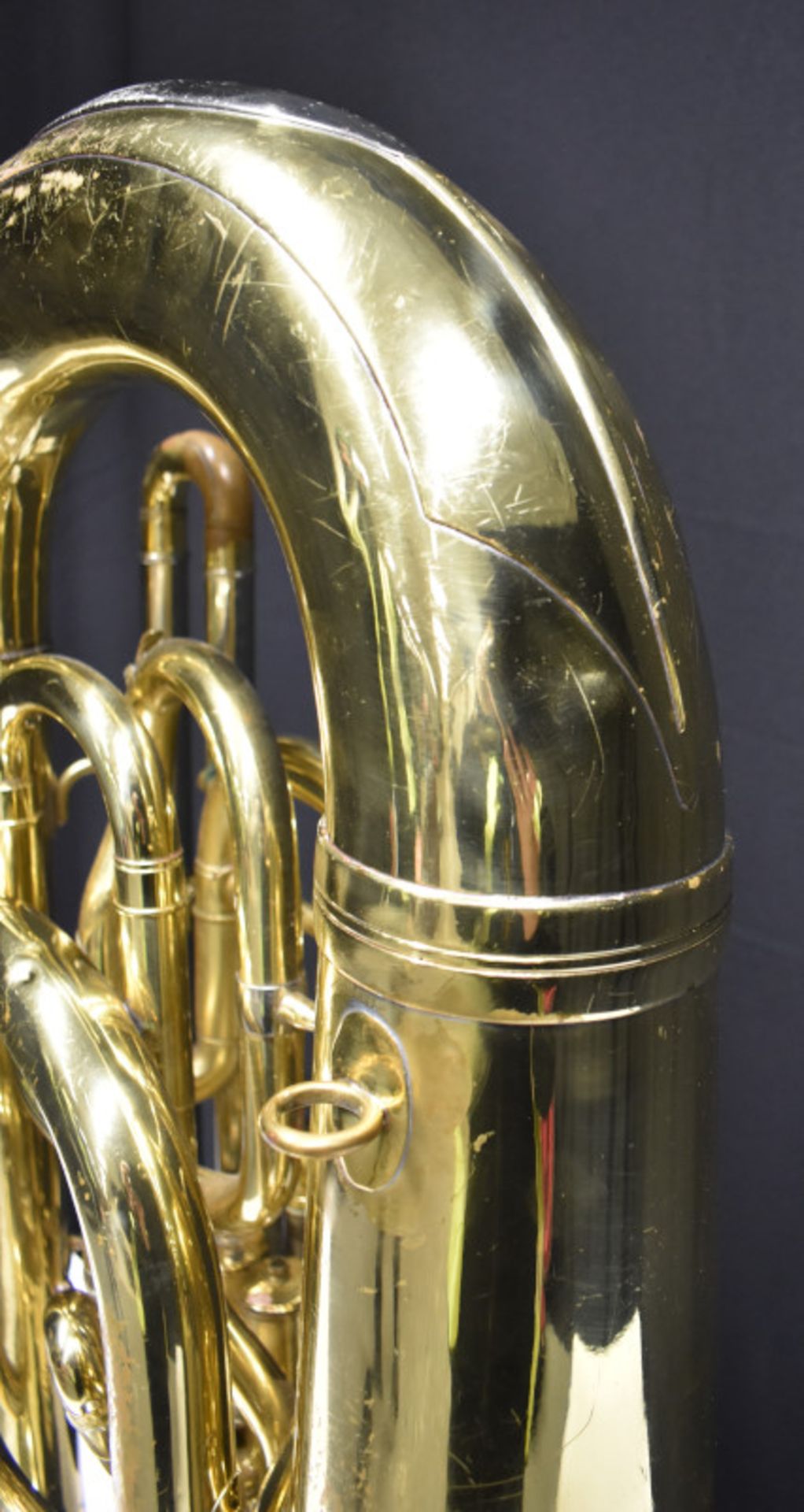 Besson Sovereign 982 Tuba (finger button stuck in place) in Besson case (missing wheel) - - Image 24 of 24