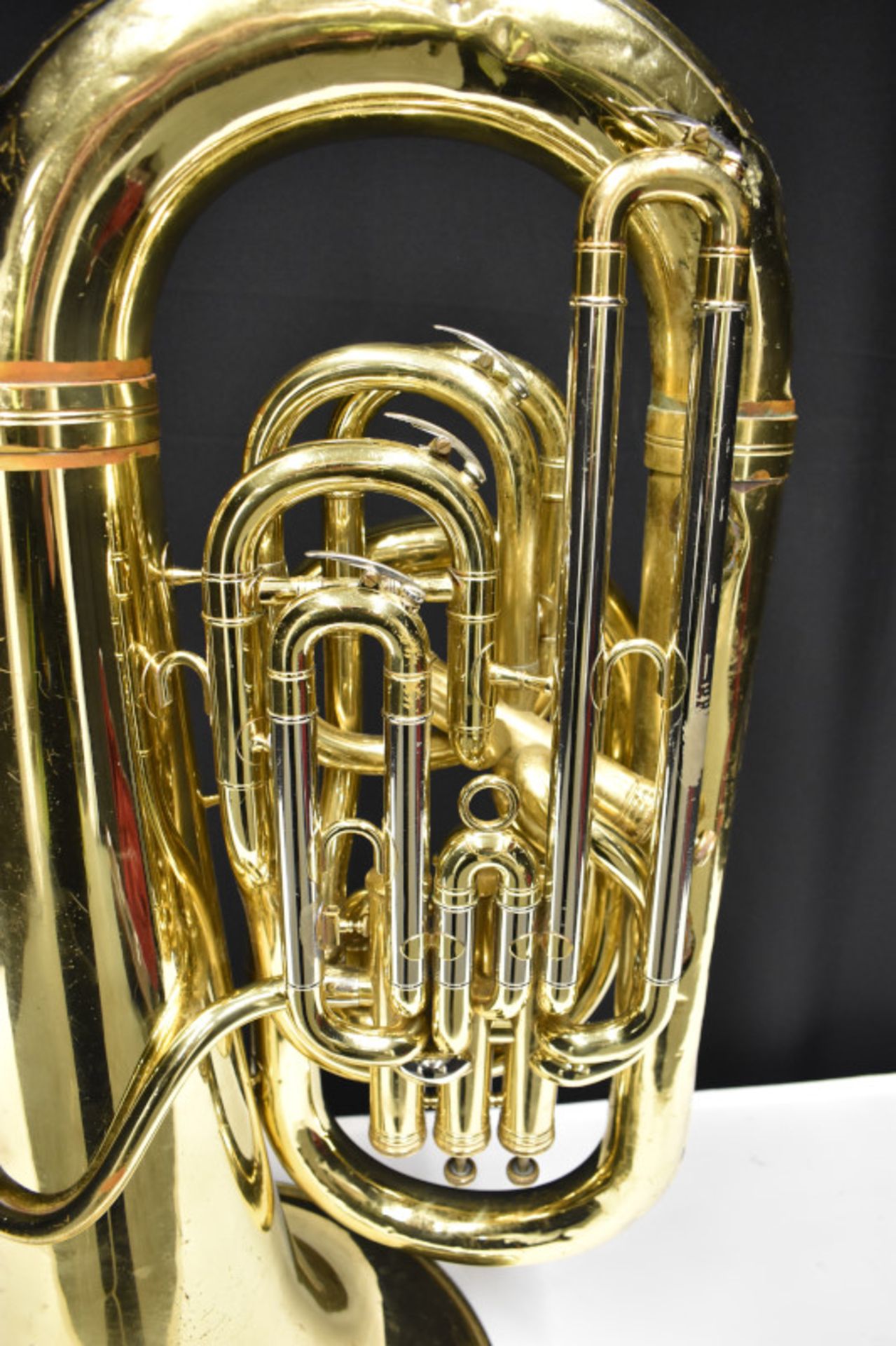 Besson Sovereign BE982 Tuba in Besson Case (missing wheel) - Serial No. 866164 - (two fi - Image 7 of 21