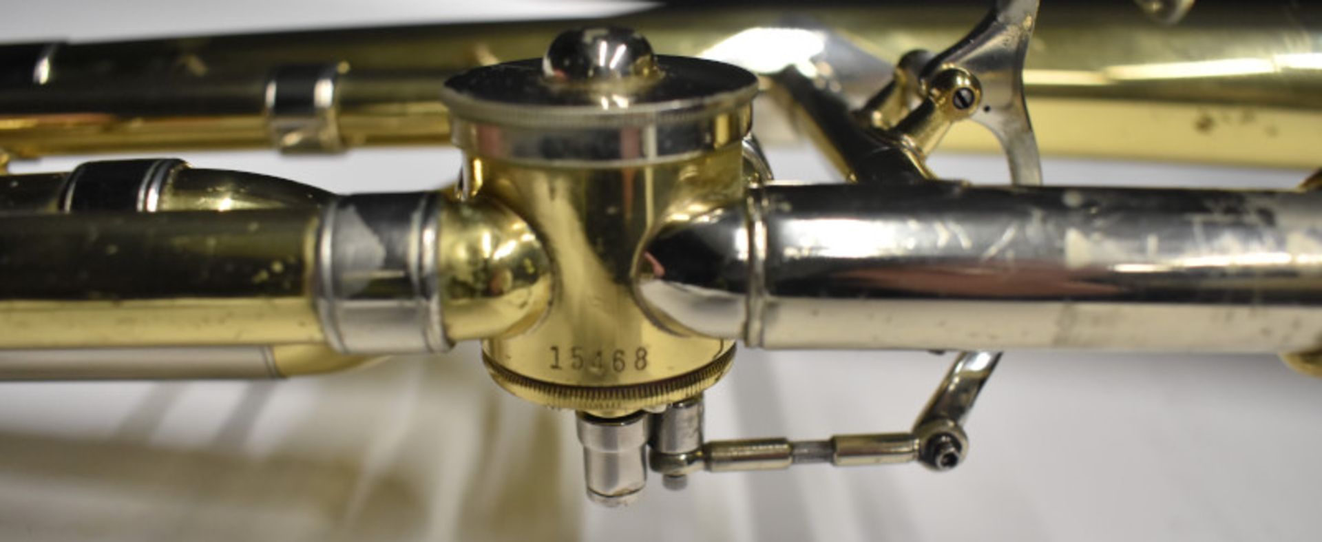 Bach Stradivarius Model 42 Trombone in case (zip broken on case) - Serial No. 15468/5231 - Image 9 of 18