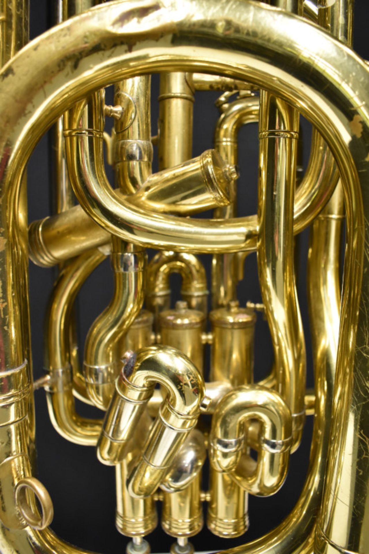 Besson Sovereign 982 Tuba (finger button stuck in place) in Besson case (missing wheel) - - Image 21 of 24