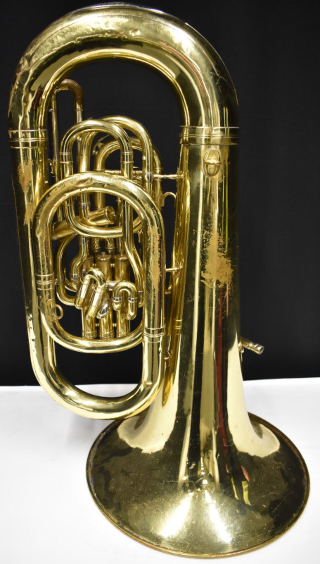 Besson Sovereign 982 Tuba (finger button stuck in place) in Besson case (missing wheel) - - Image 16 of 24