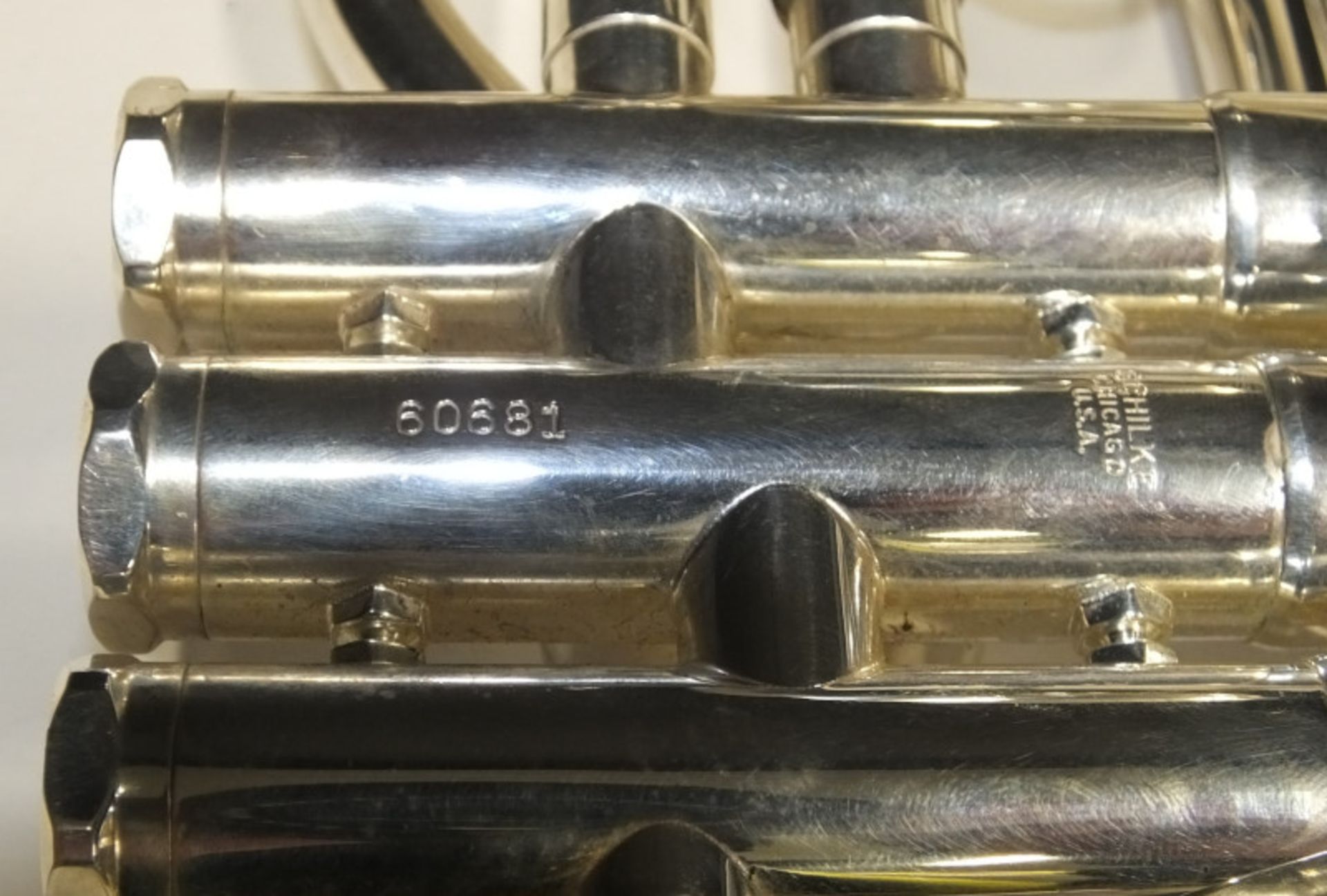 Schilke Eb Cornet in Schagerl case - Serial No. 60681 - Please check photos carefully for - Image 7 of 9