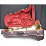 Besson Sovereign BE982 Tuba in Besson Case (missing wheel) - Serial No. 866164 - (two fi