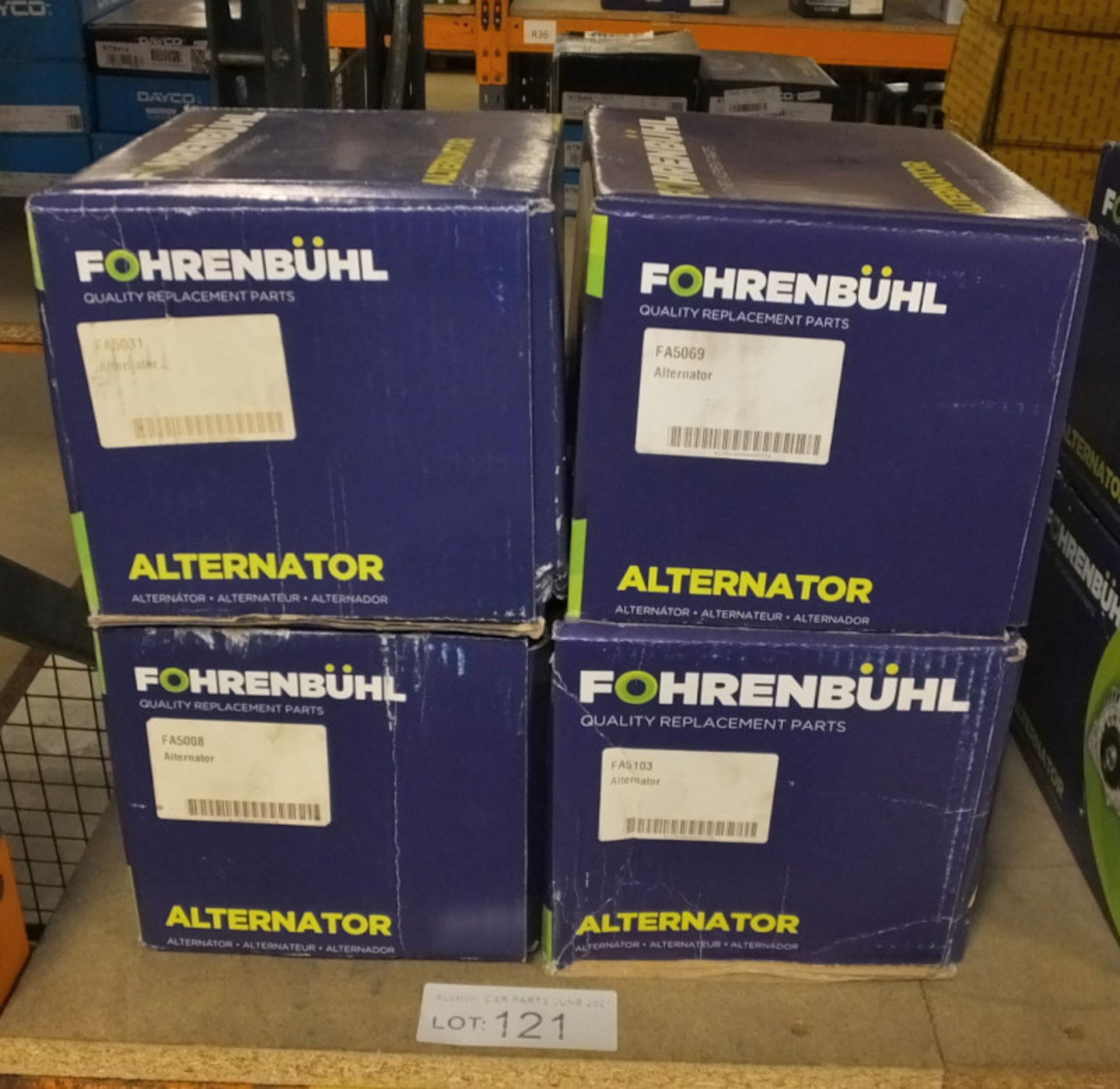 4x Fohrenbuhl Alternators - Models - FA5031, FA5008, FA5069 & FA5103