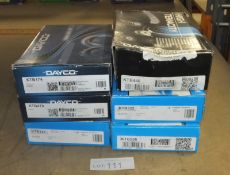 6x Dayco Timing Belt Kits - Please see pictures for model numbers