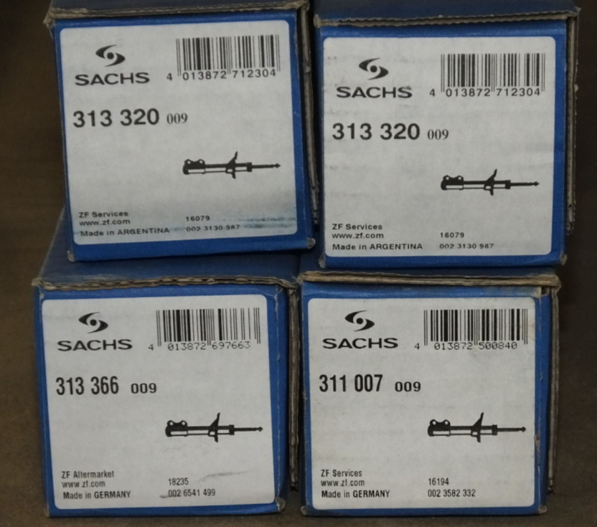 4x Sachs Shock Absorbers - Models - 2x 313 320 009, 313 366 009 & 311 007 009 - Image 2 of 2