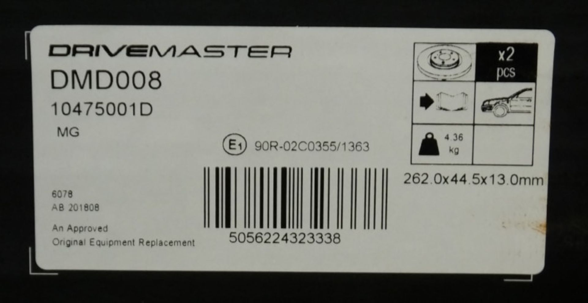 3x Drivemaster Brake DIscs - Models - DMD124, DMD008 & DMD132 - Image 3 of 4