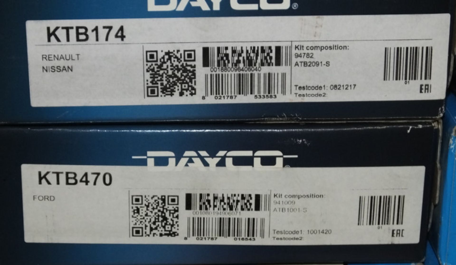 6x Dayco Timing Belt Kits - Please see pictures for model numbers - Image 2 of 4