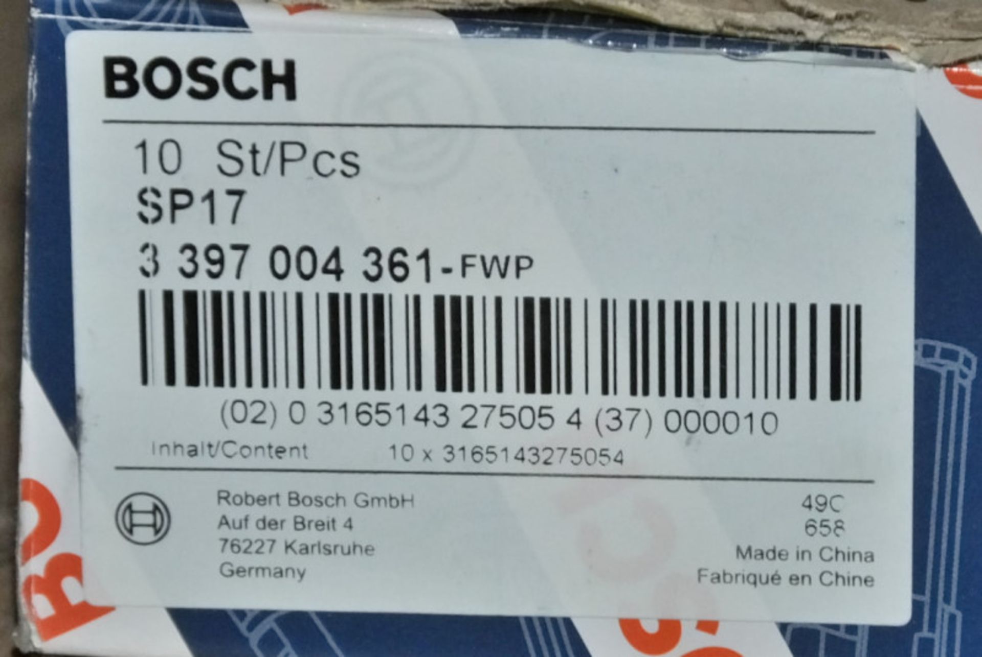 Bosch Wiper Blade Assortment - Please check pictures for example of sizes and model number - Image 5 of 6