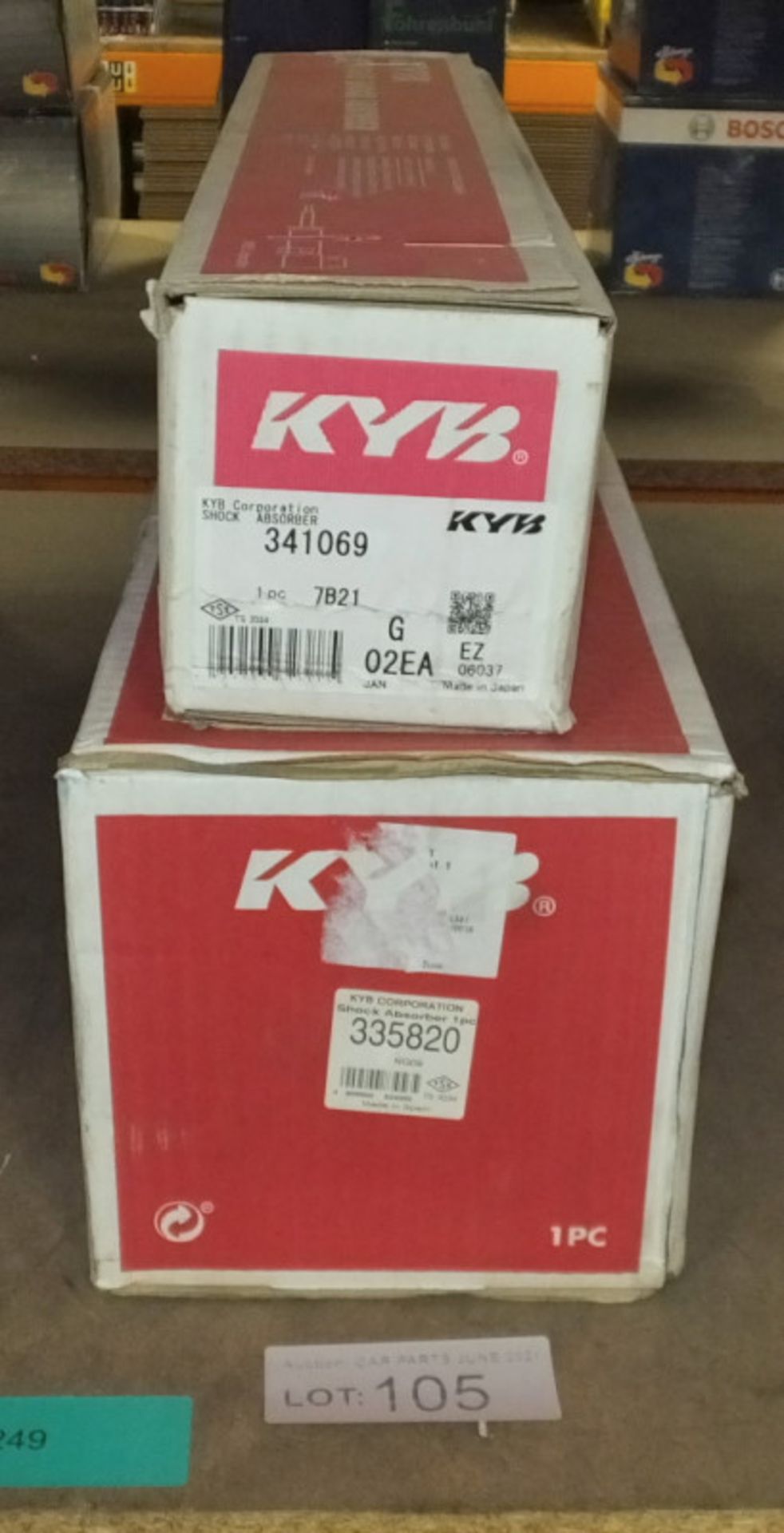 2x KYB Gas Shock Absorbers - Models - 341069 & 335820