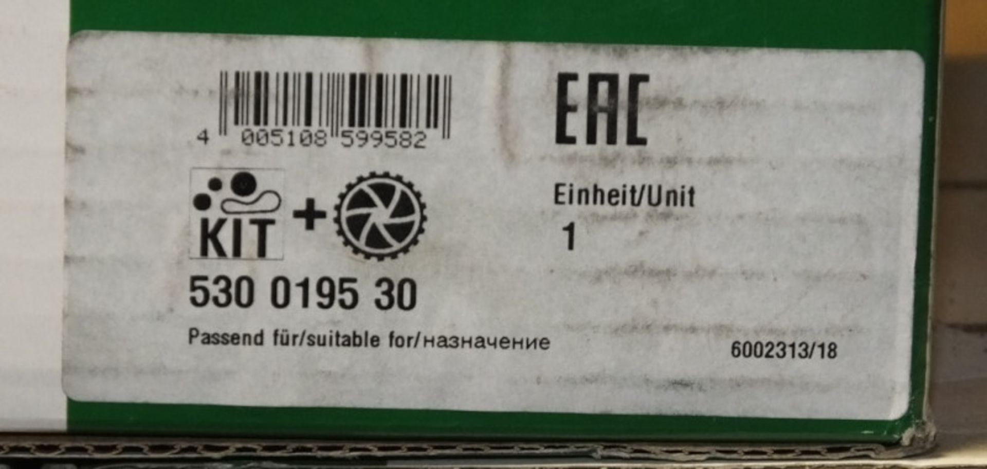 5x INA Schaeffler Timing Belt Kits - Please see pictures for model numbers - Image 2 of 6