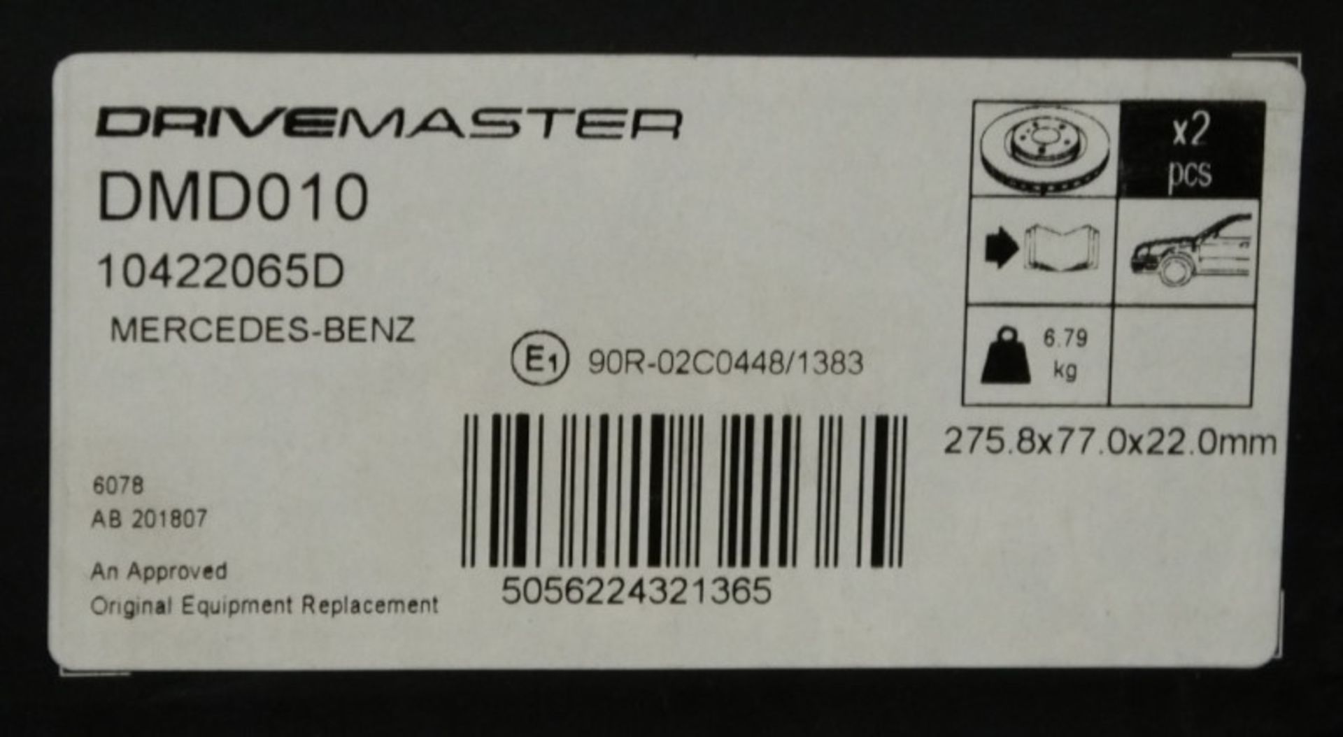 3x Drivemaster Brake Discs - Models - DMD225, DMD010 & DMD222 - Image 3 of 4