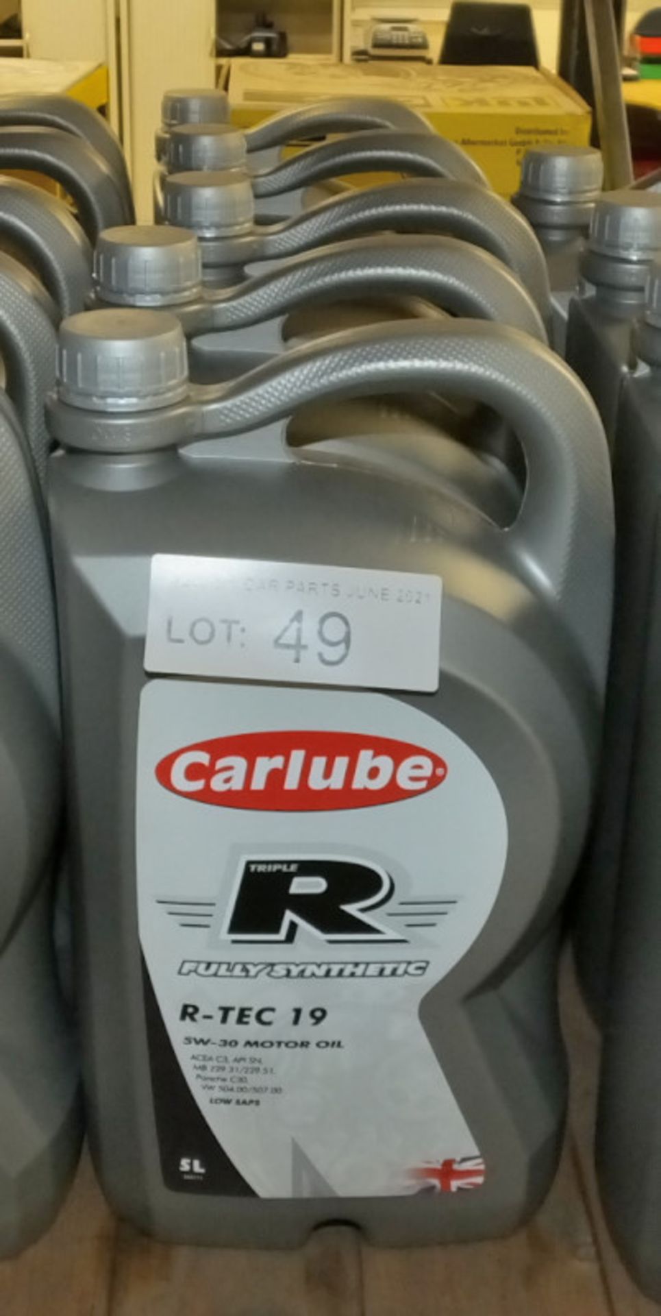 5x Carlube Triple R Fully Synthetic R-TEC 19 5W-30 Motor Oil - 5L